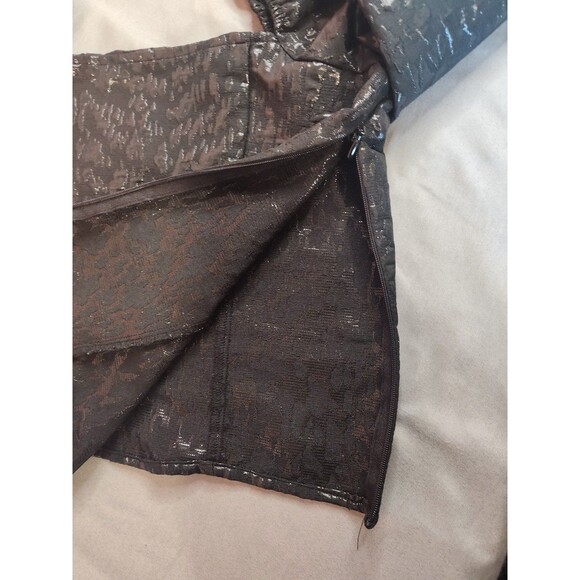 Women's H&M Puff Sleeve Jacquard Top XS Black - Picture 7 of 9